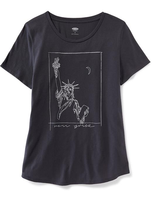 View large product image 1 of 1. New York-Graphic Tee For Women