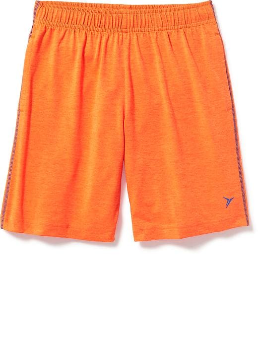 View large product image 1 of 1. Space-Dye Jersey Performance Shorts for Boys
