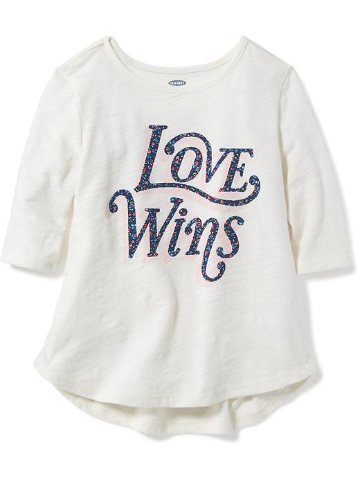 Slub-Knit Graphic Top for Toddler Girls | Old Navy