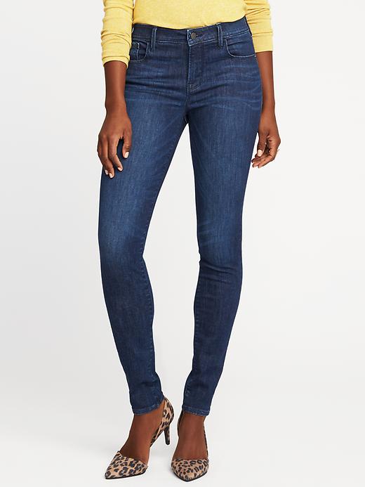 View large product image 1 of 3. Mid-Rise Built-In Sculpt Rockstar Jeans for Women