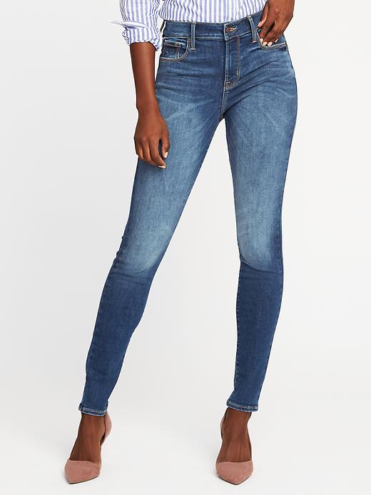 View large product image 1 of 3. High-Waisted Built-In Sculpt Rockstar Jeans For Women