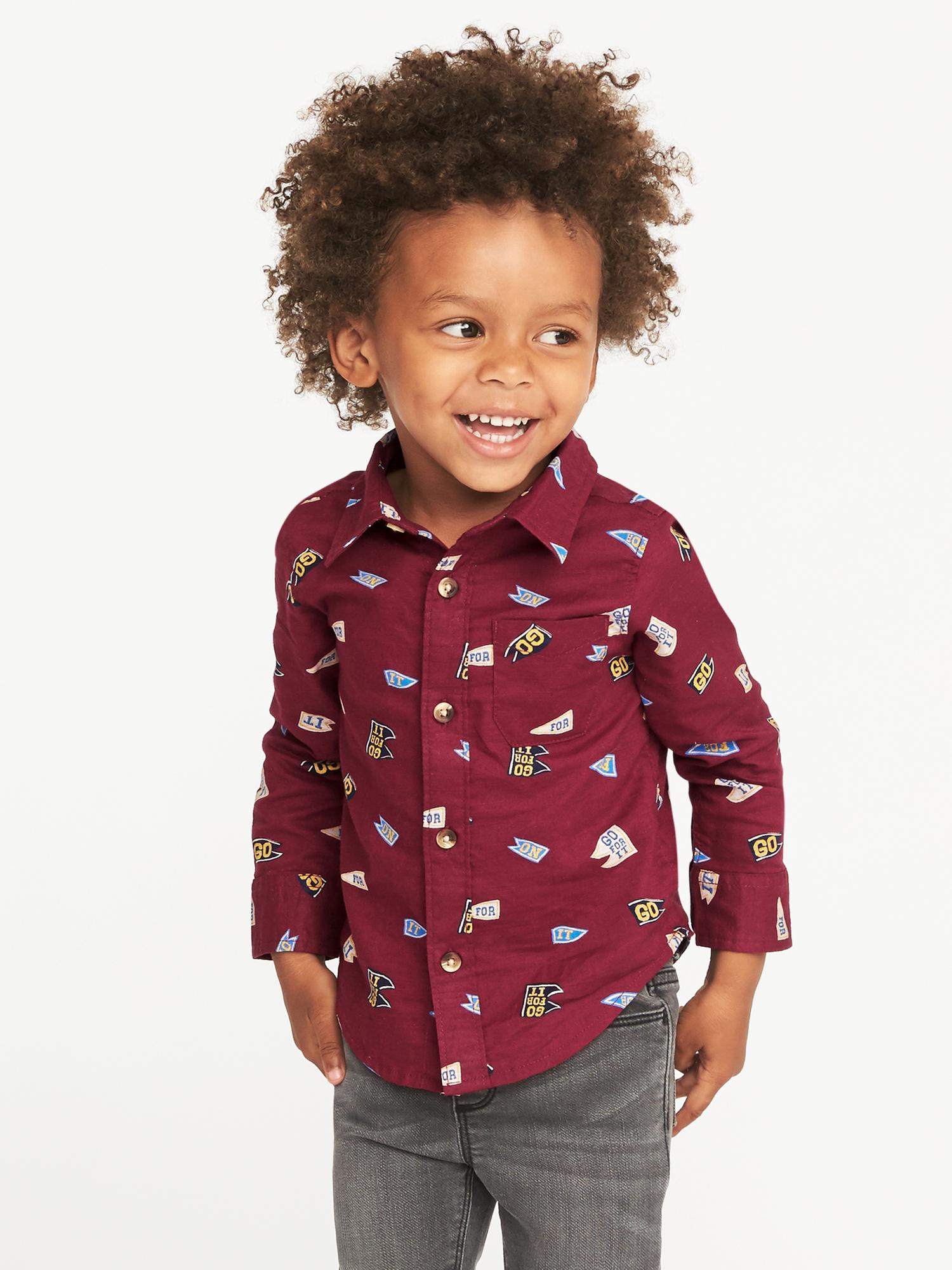 SlubKnit Poplin Shirt for Toddler Boys Old Navy