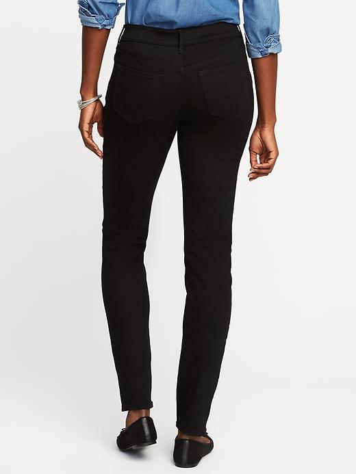 View large product image 2 of 3. Mid-Rise Never-Fade Rockstar Black Jeans for Women