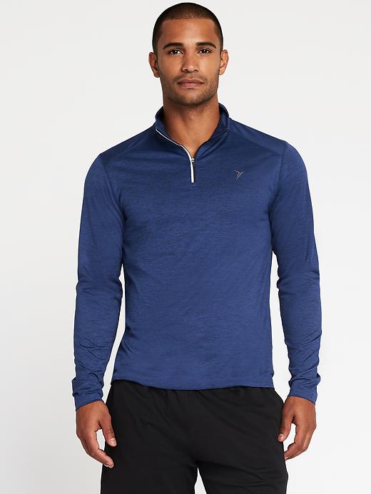 View large product image 1 of 1. Go-Dry 1/4-Zip Built-In Flex Pullover for Men