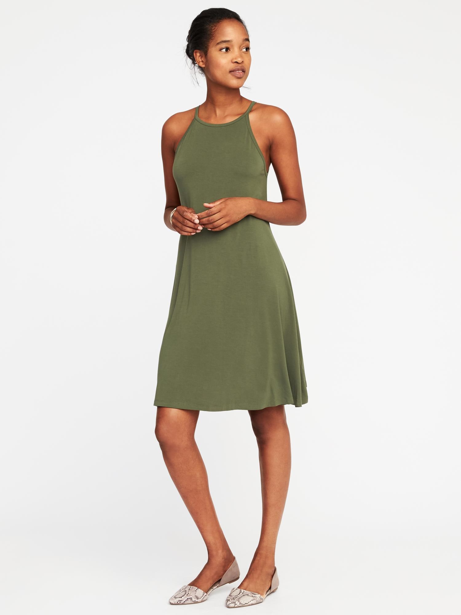 Old navy high hot sale neck swing dress