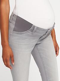 View large product image 3 of 3. Maternity Side-Panel Rockstar Jeans