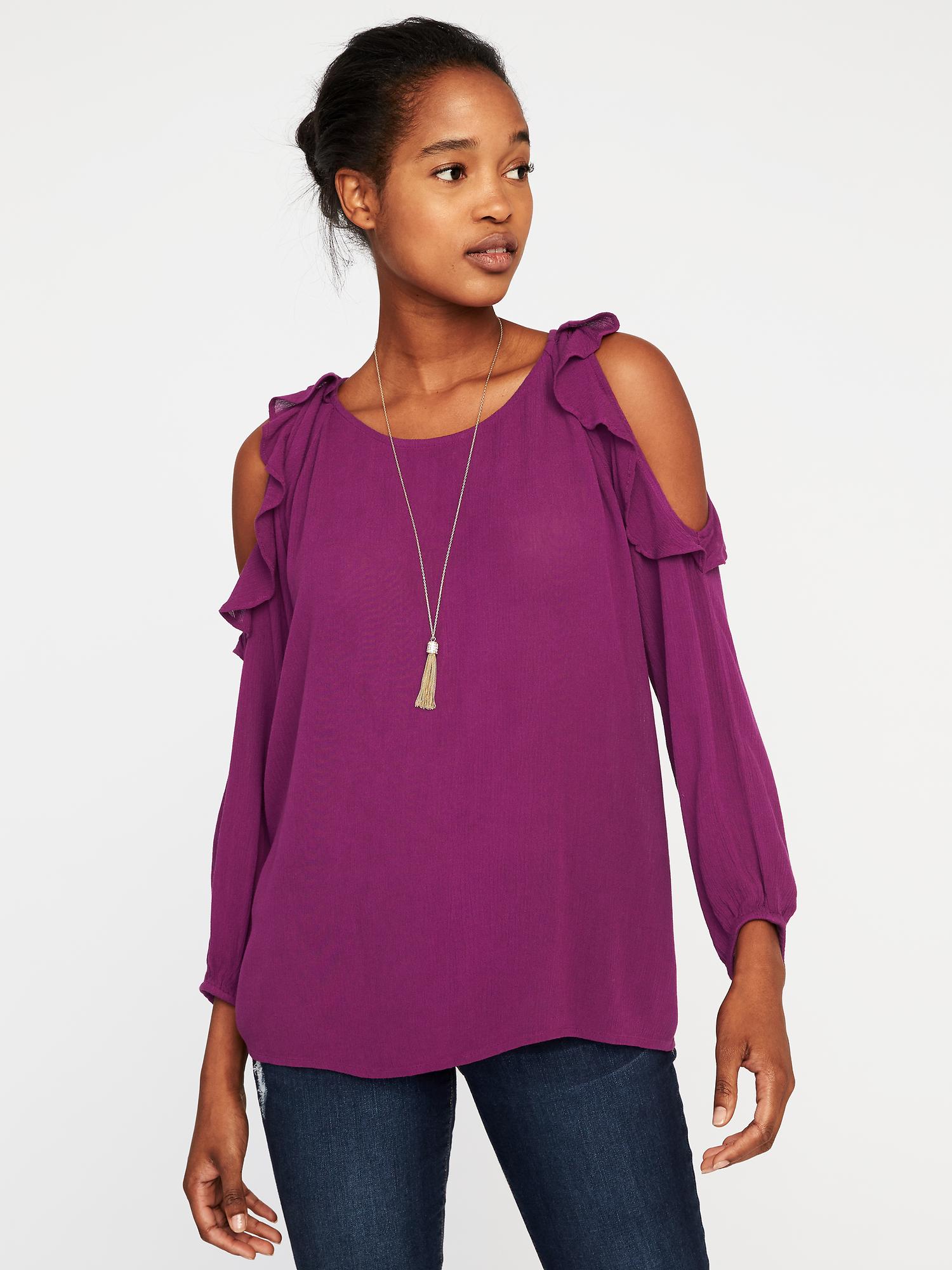 Old navy outlet cold shoulder tops