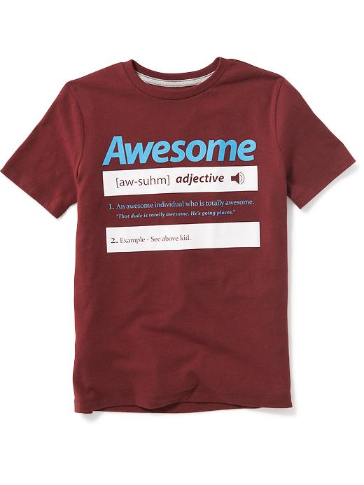 View large product image 1 of 1. Graphic Crew-Neck Tee for Boys