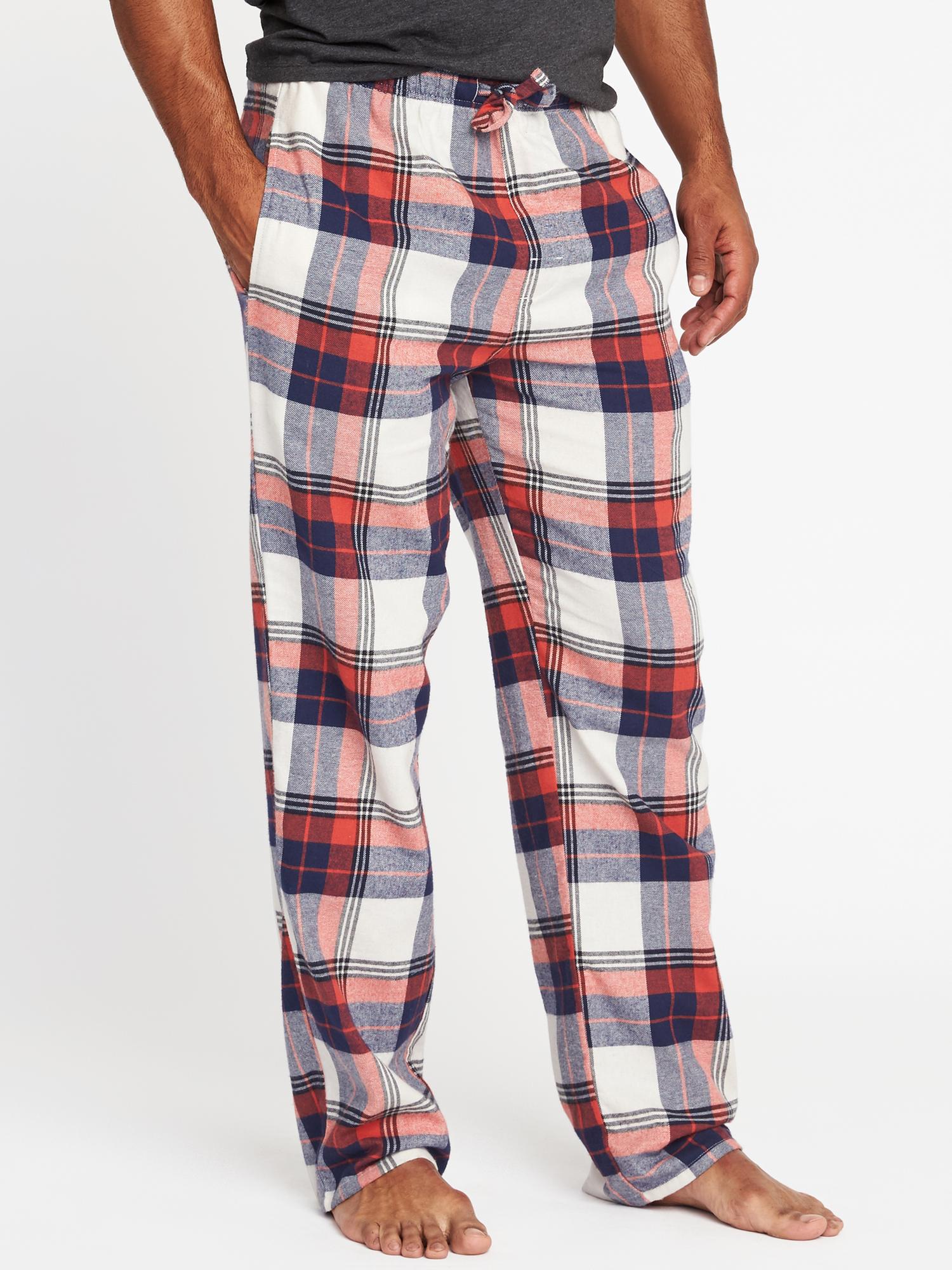 Old Navy Men' Flannel Red Buffalo Plaid Pajama Pants Sleep Lounge