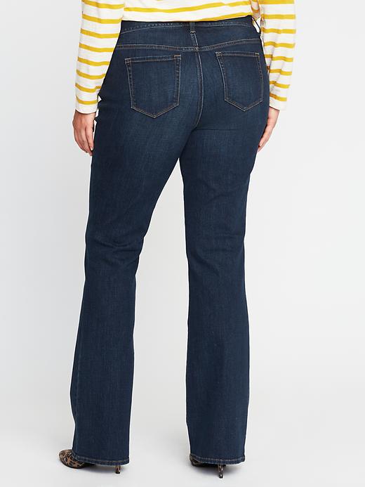 Image number 2 showing, Mid-Rise Secret-Slim Pockets Plus-Size Boot-Cut Jeans