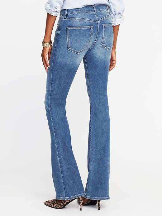 View large product image 2 of 3. Mid-Rise Micro-Flare Jeans for Women