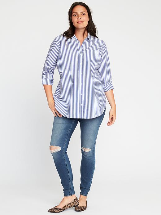 Classic Plus-Size Striped Tunic | Old Navy