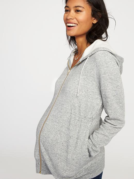 Image number 4 showing, Maternity Cinched-Waist Hoodie