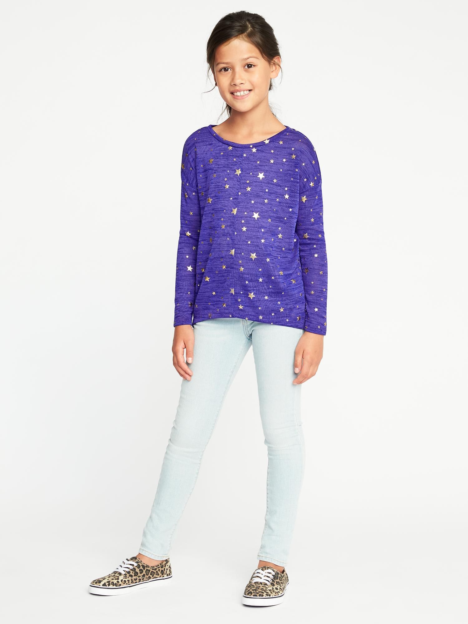 Relaxed Jersey-Knit Top for Girls | Old Navy