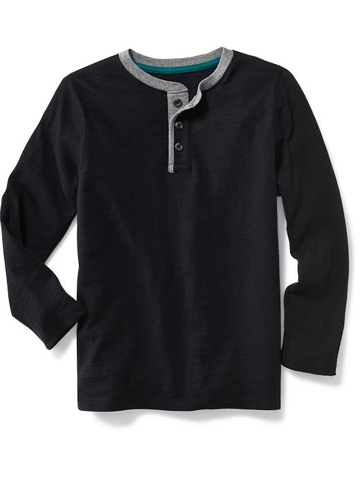 View large product image 1 of 1. Slub-Knit Henley For Boys