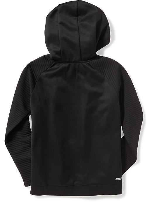 View large product image 2 of 3. Go-Warm Ribbed-Sleeve Hoodie for Boys