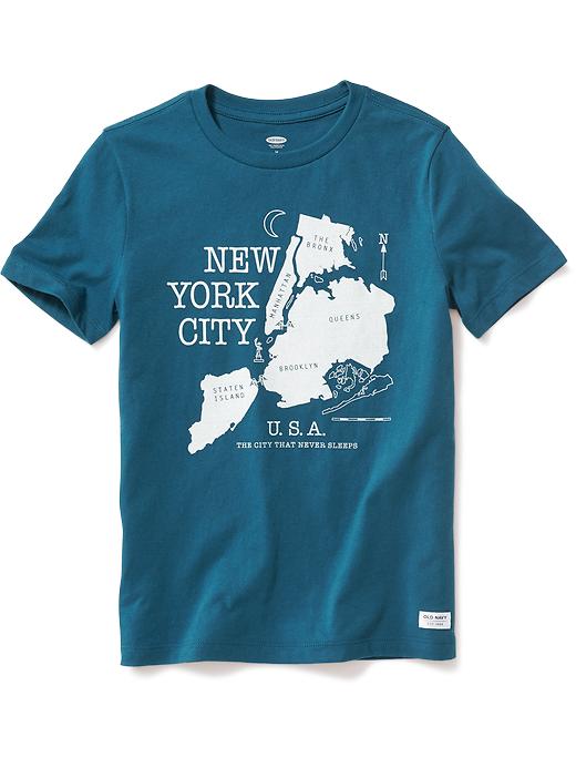 View large product image 1 of 1. New York Graphic Tee For Boys