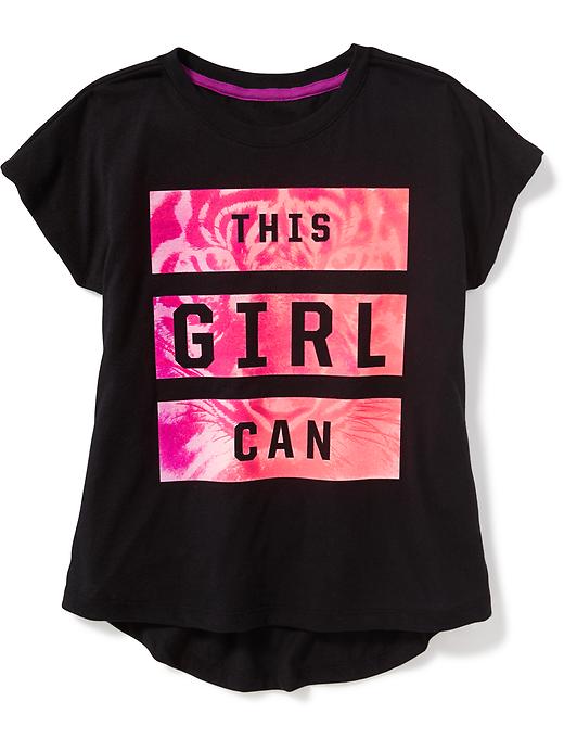 Relaxed Graphic Performance Tee for Girls | Old Navy