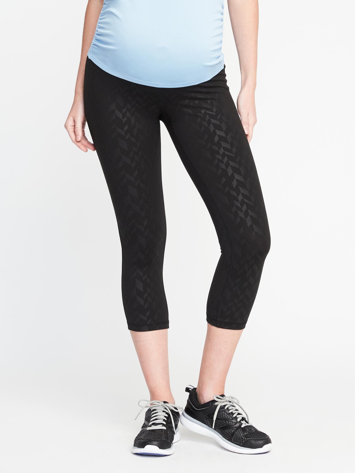 Maternity High-Waisted Elevate Compression Crops | Old Navy