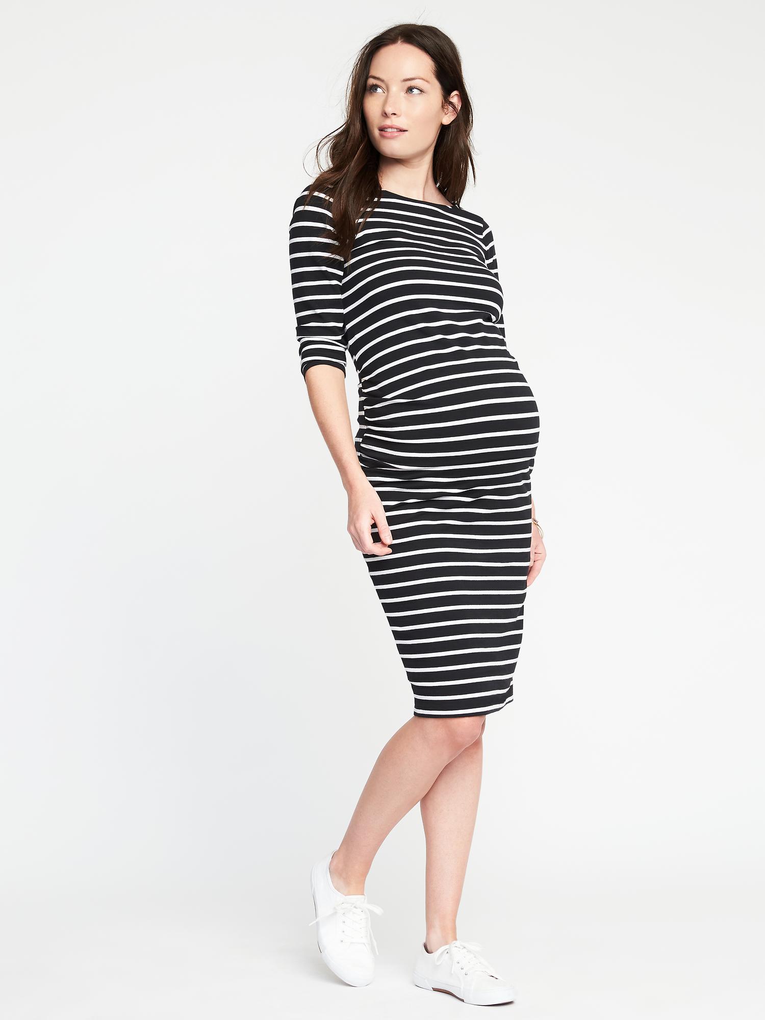 Maternity Bodycon BoatNeck Dress Old Navy