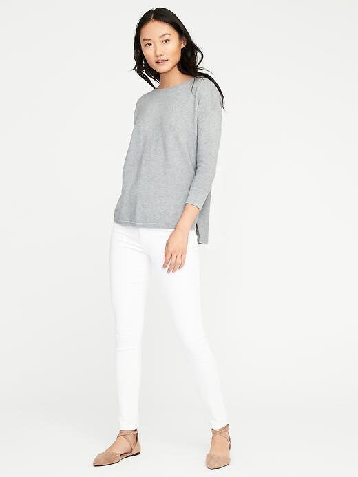 Image number 3 showing, Lightweight Textured Bateau Sweater for Women