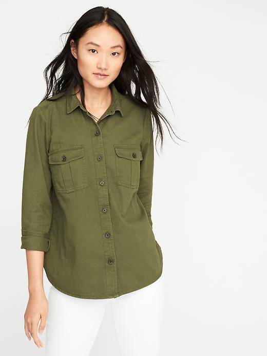 Relaxed Classic Utility Shirt Jacket for Women | Old Navy