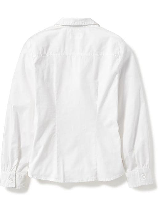 Long-Sleeve Uniform Shirt for Girls | Old Navy