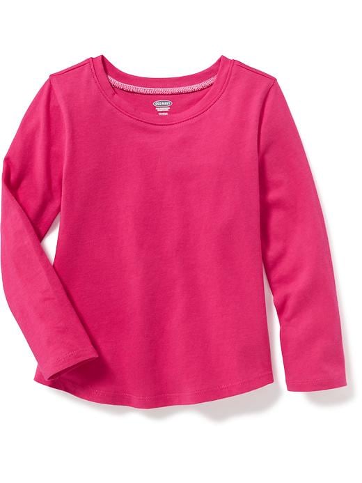 View large product image 1 of 2. Jersey Scoop-Neck Tee for Toddler Girls