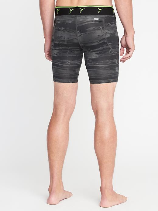 View large product image 2 of 2. Go-Dry Built-In Flex Base-Layer Shorts for Men - 8-inch inseam