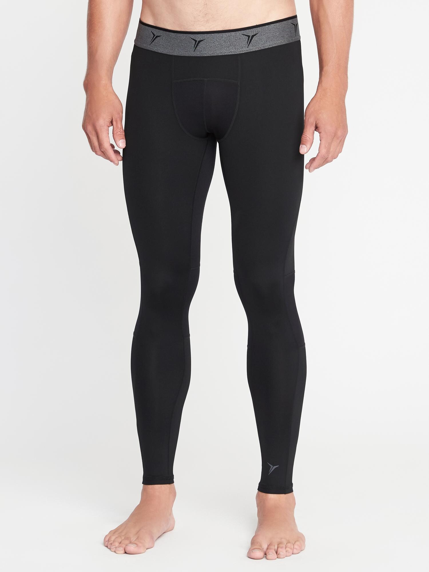 GoDry BaseLayer Tights for Men Old Navy