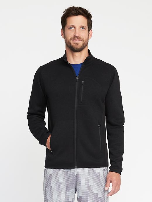 Go-Warm Sweater-Fleece Zip Jacket for Men | Old Navy