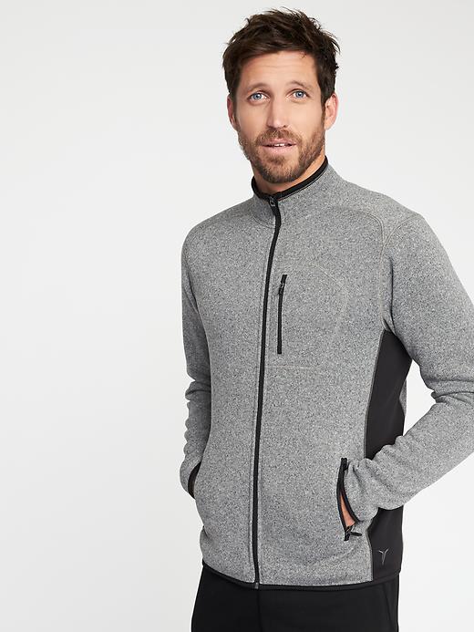 Go-Warm Sweater-Fleece Zip Jacket for Men | Old Navy