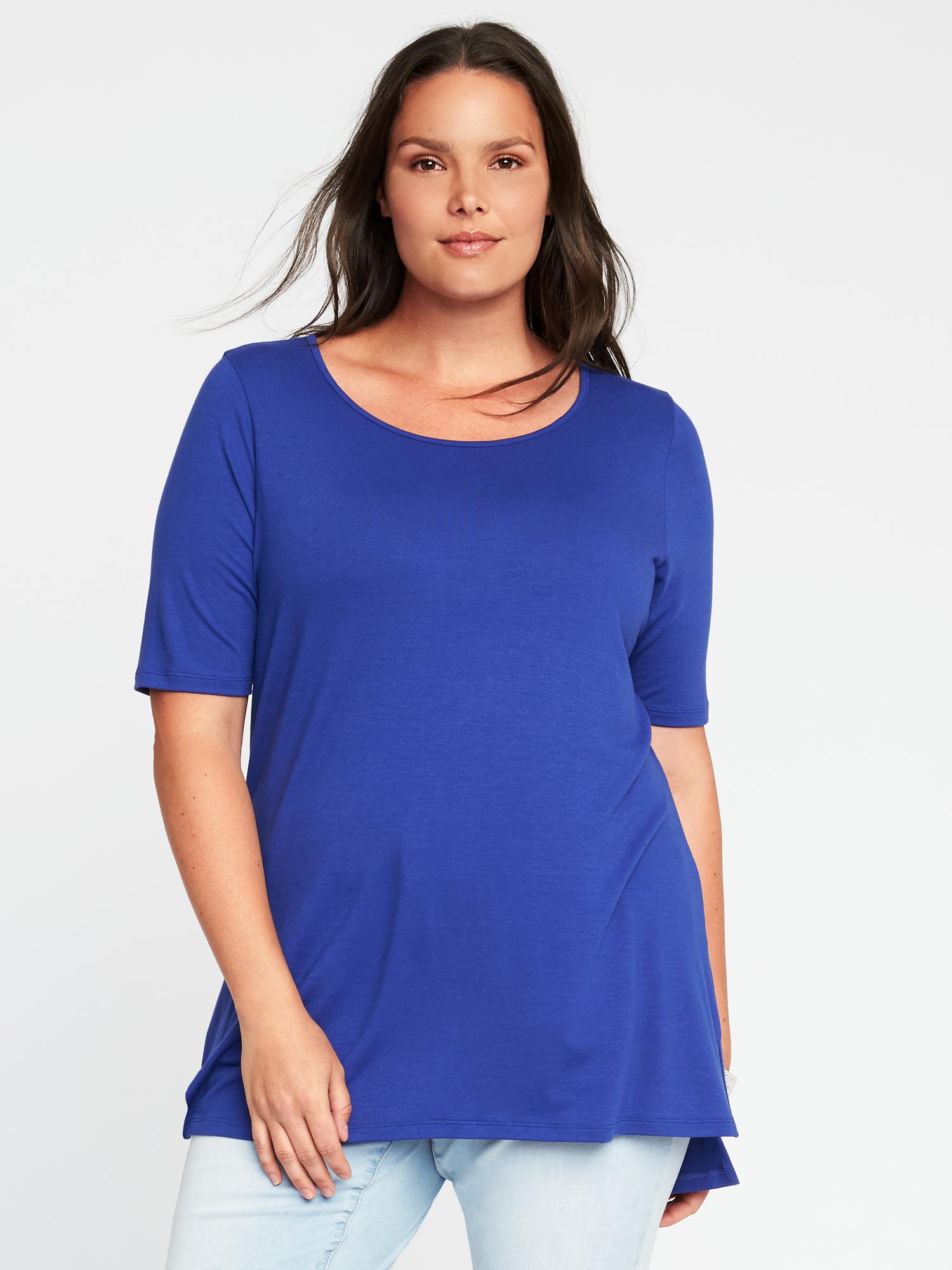 Semi-Fitted Plus-Size Tunic | Old Navy