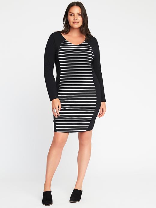 Color-Block Plus-Size Bodycon Dress | Old Navy