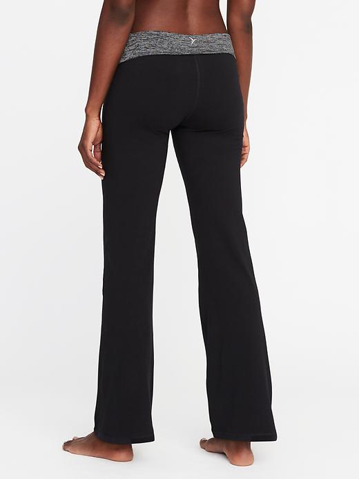 Mid-Rise Wide-Leg Roll-Over Yoga Pants for Women | Old Navy