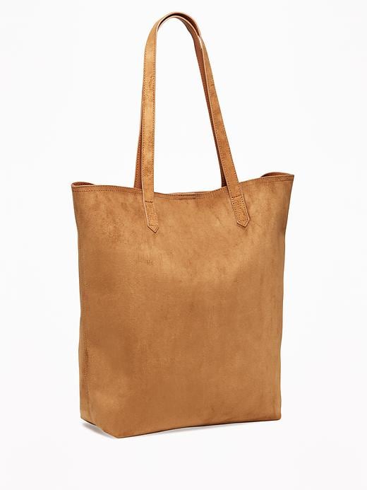 View large product image 1 of 1. Sueded Tote for Women