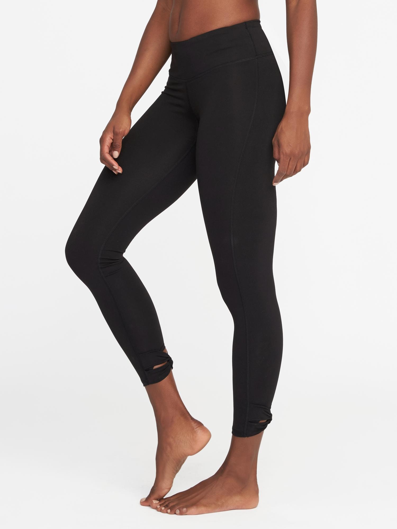 Mid-Rise 7/8-Length Compression Leggings for Women