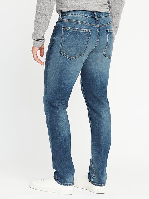 View large product image 2 of 2. Athletic Built-In Flex Distressed Jeans
