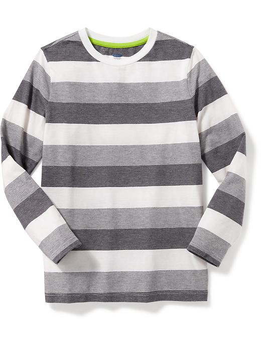 View large product image 1 of 1. Softest Striped Crew-Neck Tee For Boys