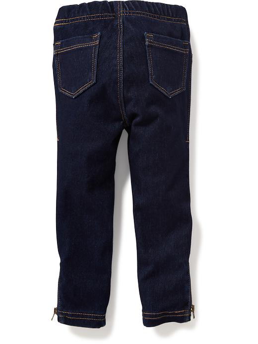 Skinny Pull-On Moto Jeans for Toddler Girls | Old Navy
