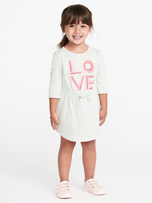 Cinched-Waist Jersey Dress for Toddler Girls | Old Navy