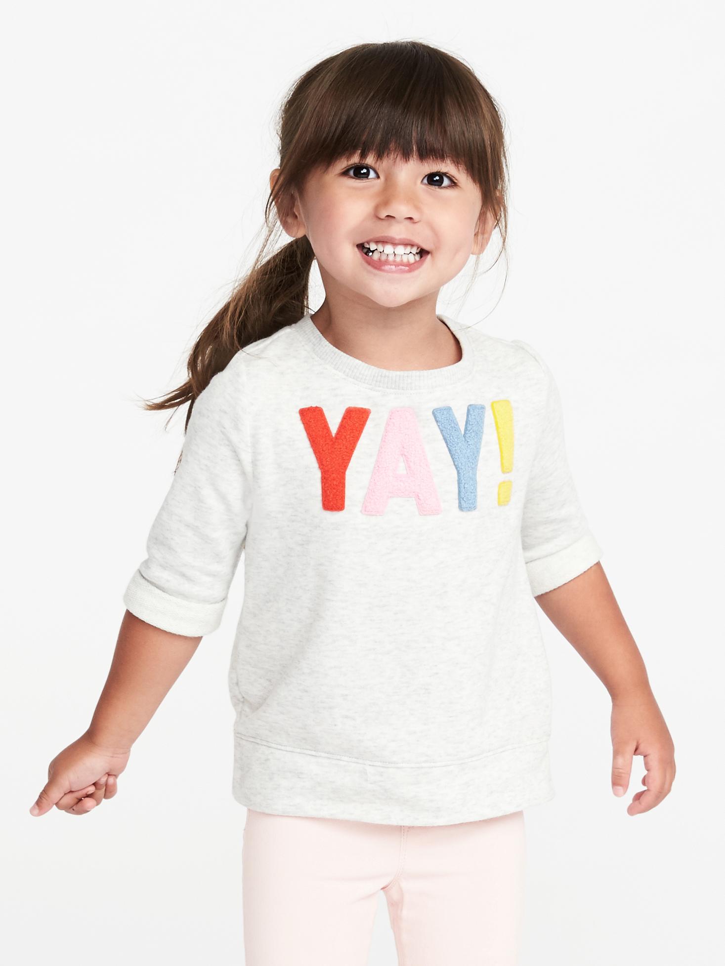 Graphic Fleece Sweatshirt for Toddler Girls Old Navy