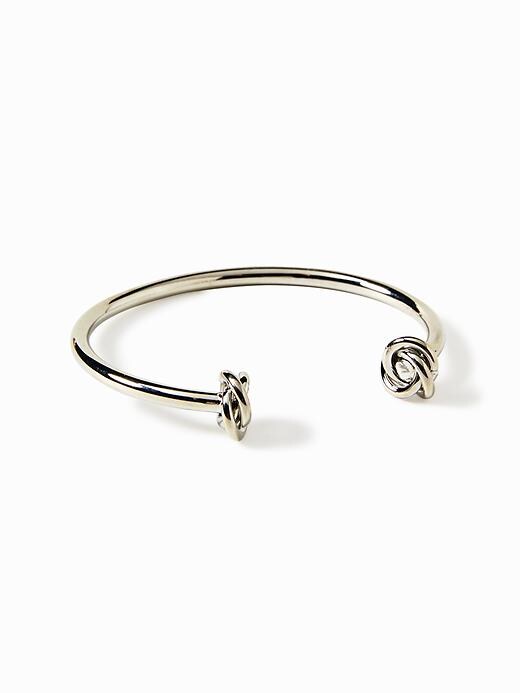 View large product image 1 of 1. Knotted Cuff Bangle Bracelet for Women