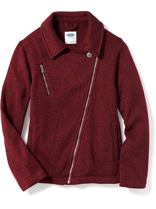 SweaterFleece Moto Jacket for Girls Old Navy