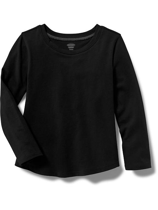 View large product image 1 of 1. Jersey Scoop-Neck Tee for Toddler Girls