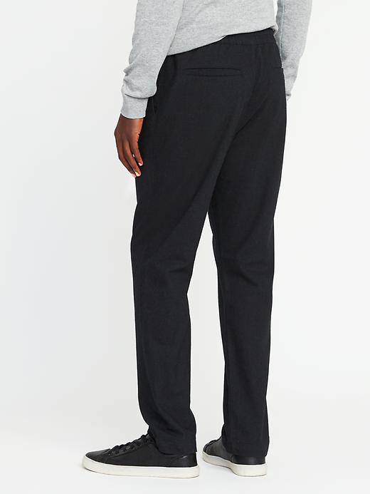 View large product image 2 of 2. Relaxed Built-In Flex Drawstring Dress Pants for Men