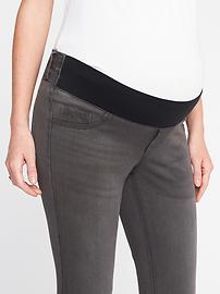View large product image 3 of 3. Maternity Low-Panel Rockstar 24/7 Jeggings