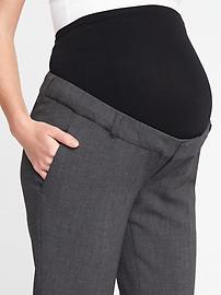 View large product image 3 of 3. Maternity Premium Full-Panel Harper Pants