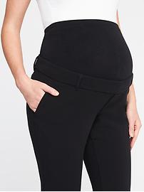 View large product image 3 of 3. Maternity Premium Full-Panel Slim-Flare Harper Pants
