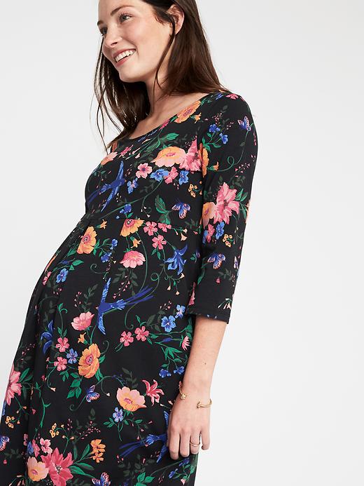 Maternity Pleated A-Line Dress | Old Navy